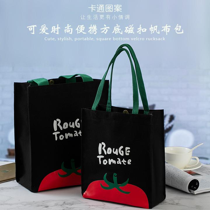 努贝非帆布袋学生提书袋外出手提袋饭盒袋学生补习袋饭盒便当包