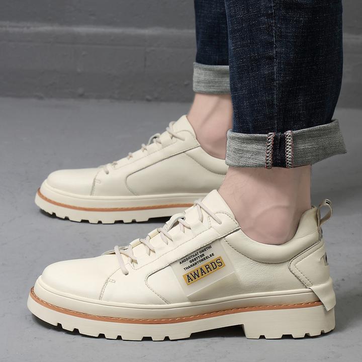 内增高男鞋春秋季新款休闲鞋男士时尚低帮板鞋青少年学生潮鞋