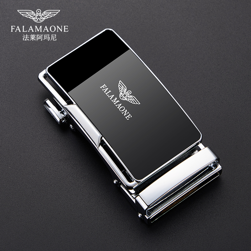 正品法莱阿玛尼配件男士自动扣卡扣头腰带裤带皮带扣真皮扣头男款