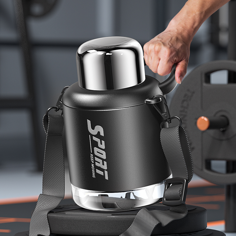 大容量吨吨桶保温杯户外便携车载保温壶男316水壶运动大肚水杯子