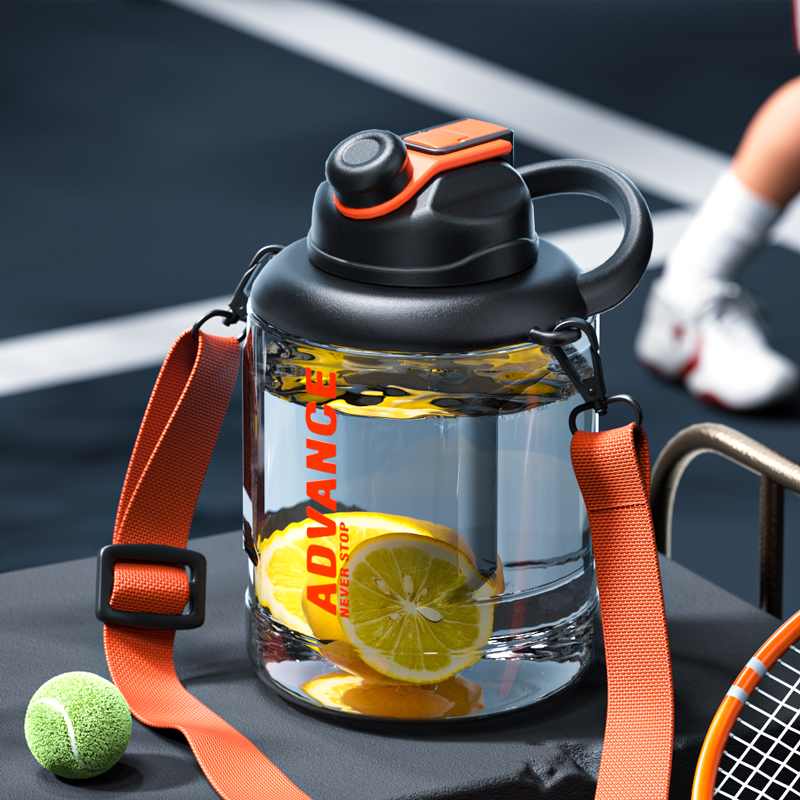 TRITAN吨吨桶男士运动健身大容量水杯子大肚防摔耐高温超大号水壶