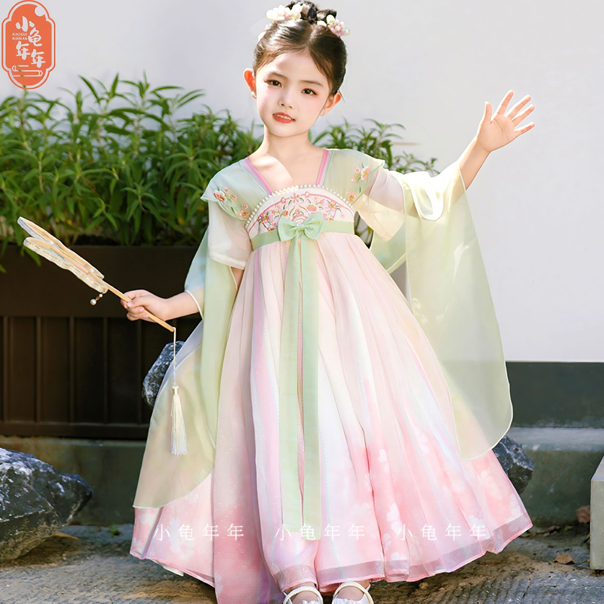 【林妈妈专属】女童秋季古风薄款中国风仙女小女孩仙气飘逸儿童汉服