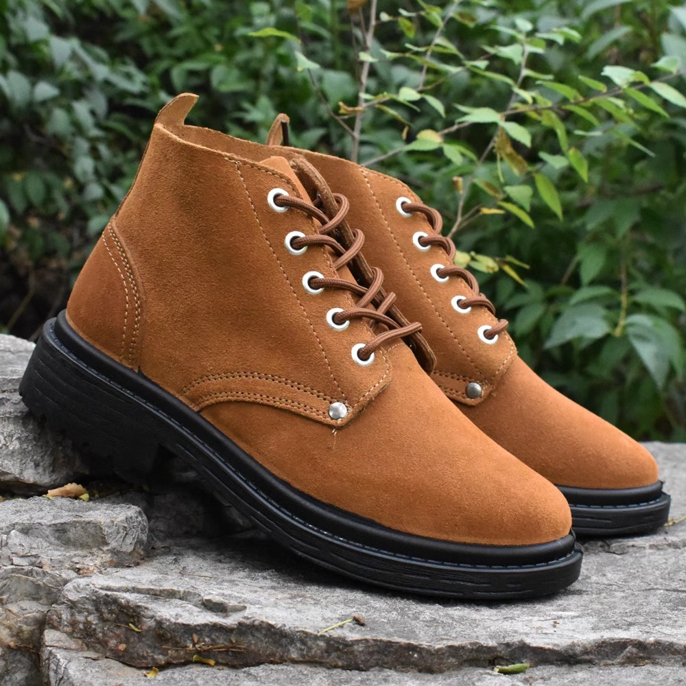 户外马丁靴男真皮春季头层牛皮登山徒步皮鞋男防滑舒适单款工装鞋