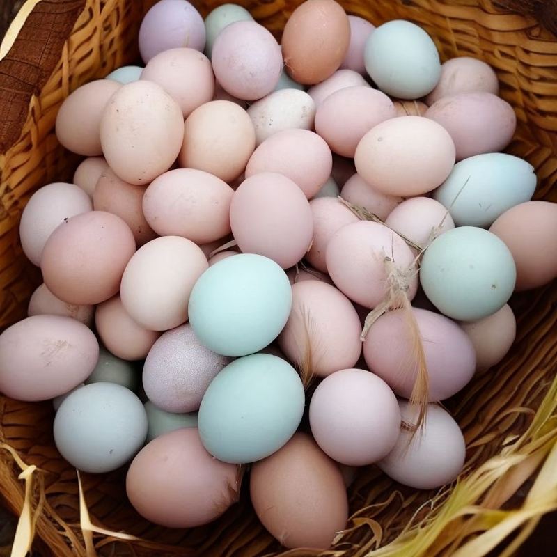 山上吃青菜野草玉米稻谷昆虫散养新鲜土鸡蛋生态放养