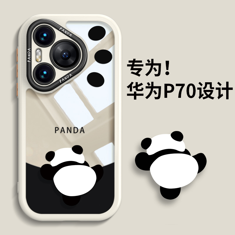 适用华为Pura80Pro手机壳防摔Pura70ultra新款外壳p60可爱头透明
