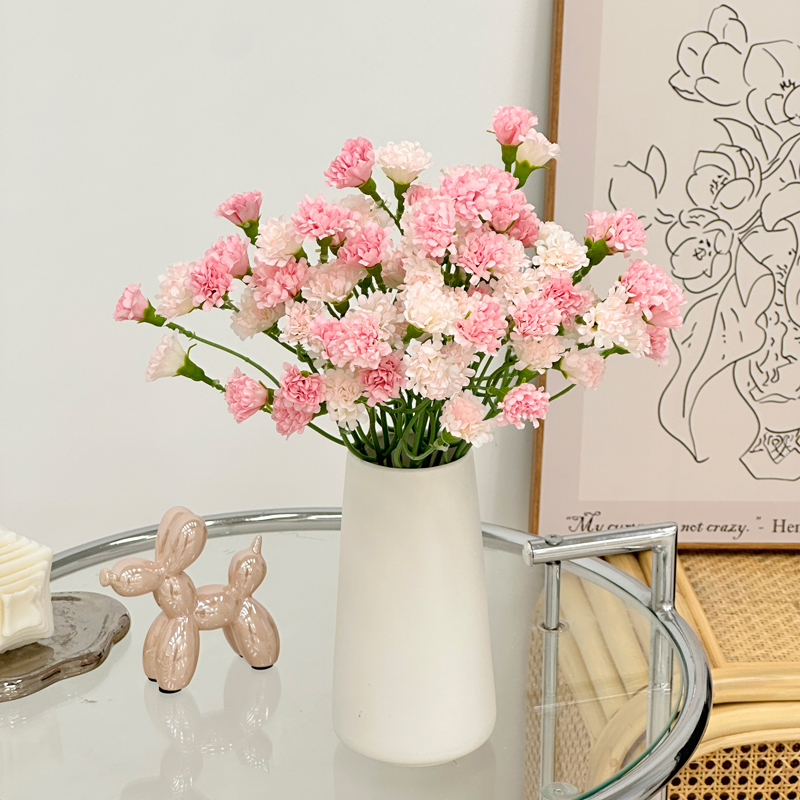 高品质满天星仿真花假花摆设客厅玄关房间装饰花餐桌仿生花艺摆件