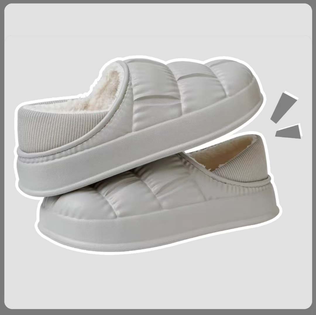 棉拖鞋情侣家居冬季防滑保暖防水韩版卡通EVA棉拖鞋棉鞋拖鞋包跟