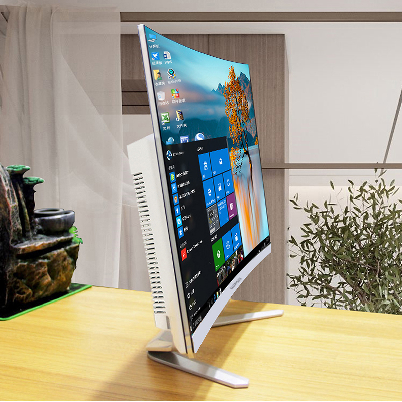 新款24英寸曲面屏一体机电脑家用办公商务设计电竞游戏台式整机