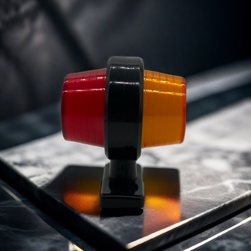 欧洲卡车导光圈双面示宽灯24V信号灯示廓灯LED腰灯示高灯双向侧灯