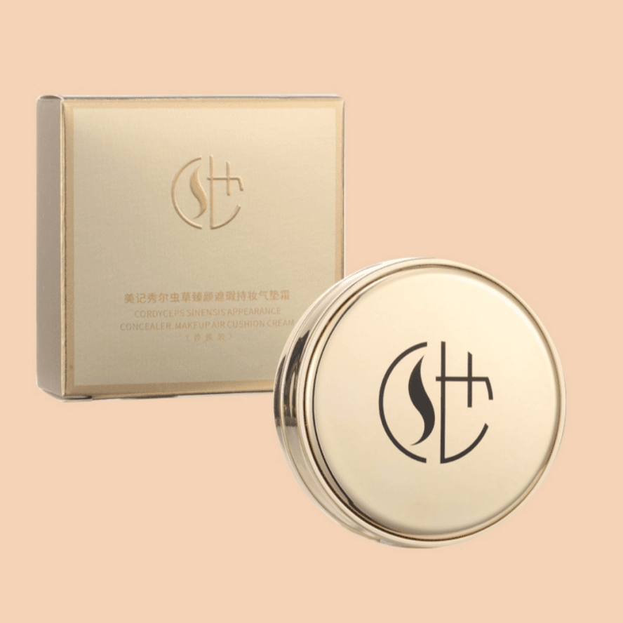 【主播专属】美记秀尔虫草臻颜遮瑕持妆气垫霜水润持妆内含替换装