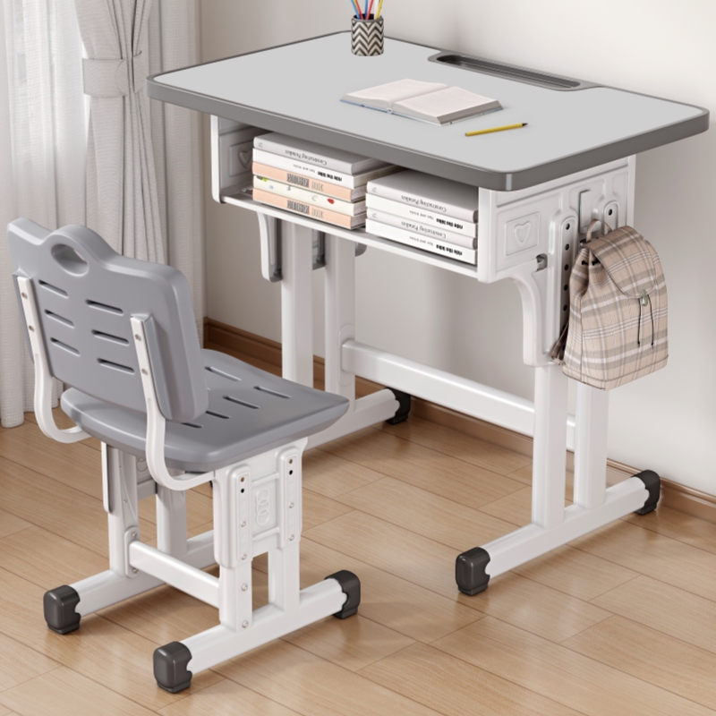 儿童学习桌椅新款中小学生学校培训辅导男女孩写字作业书桌椅简约