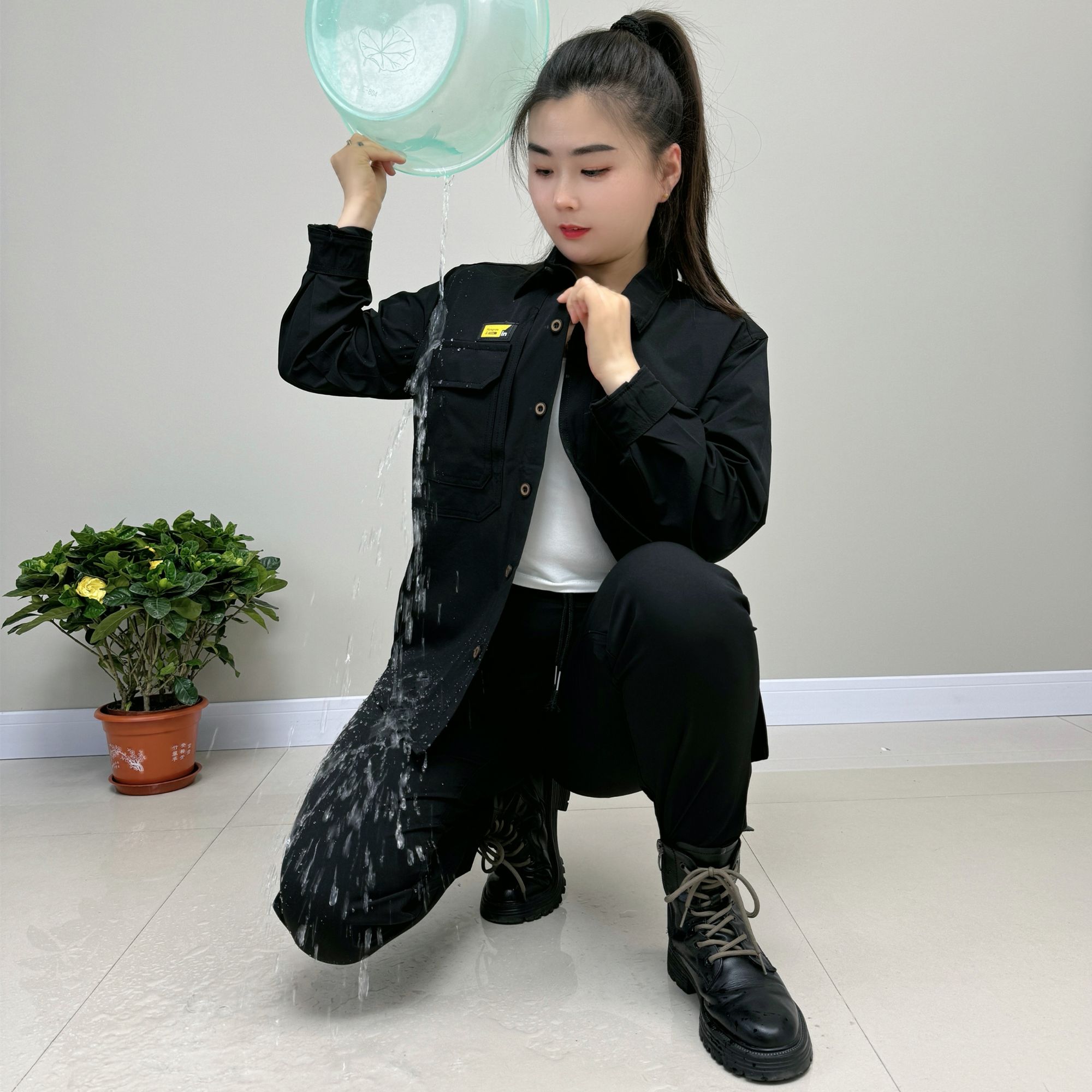 2305夏季薄款防水速干透气弹力套装运动休闲户外耐磨耐穿男女同款