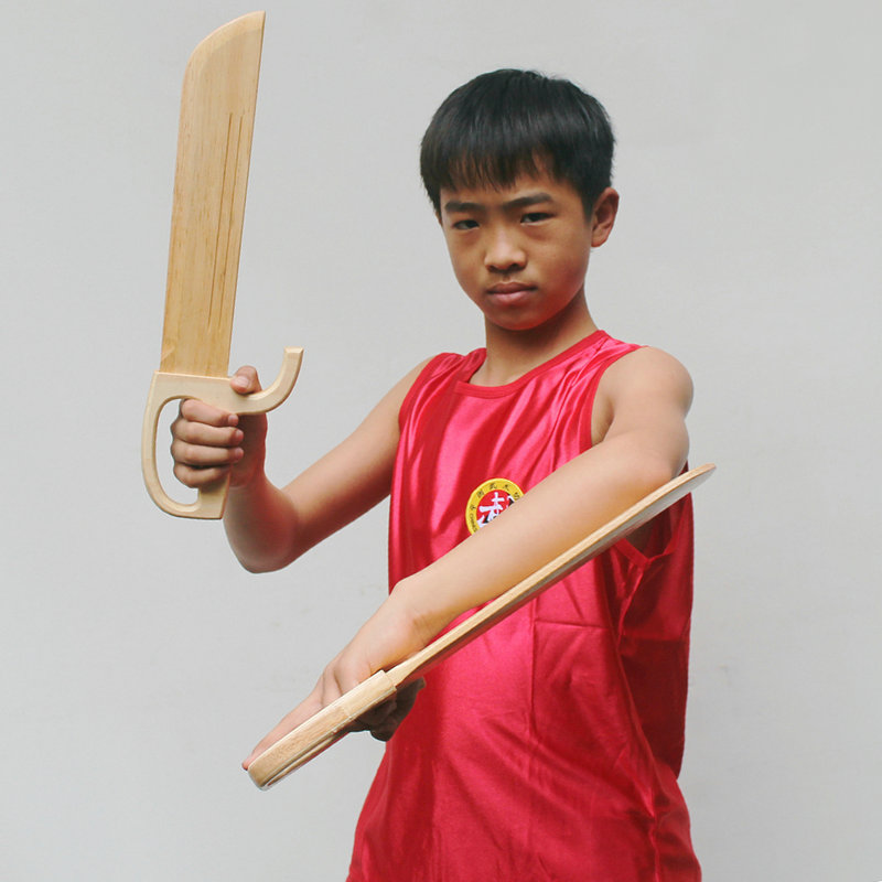 广州响牌实木八斩刀咏春拳蝴蝶双刀打磨结实适合表演训练刀不开刃