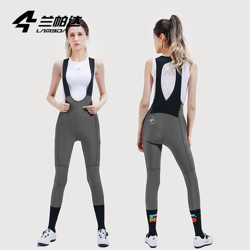 兰帕达2024春季新款快脱背带裤快感吸湿公路车多口袋骑行短裤透气