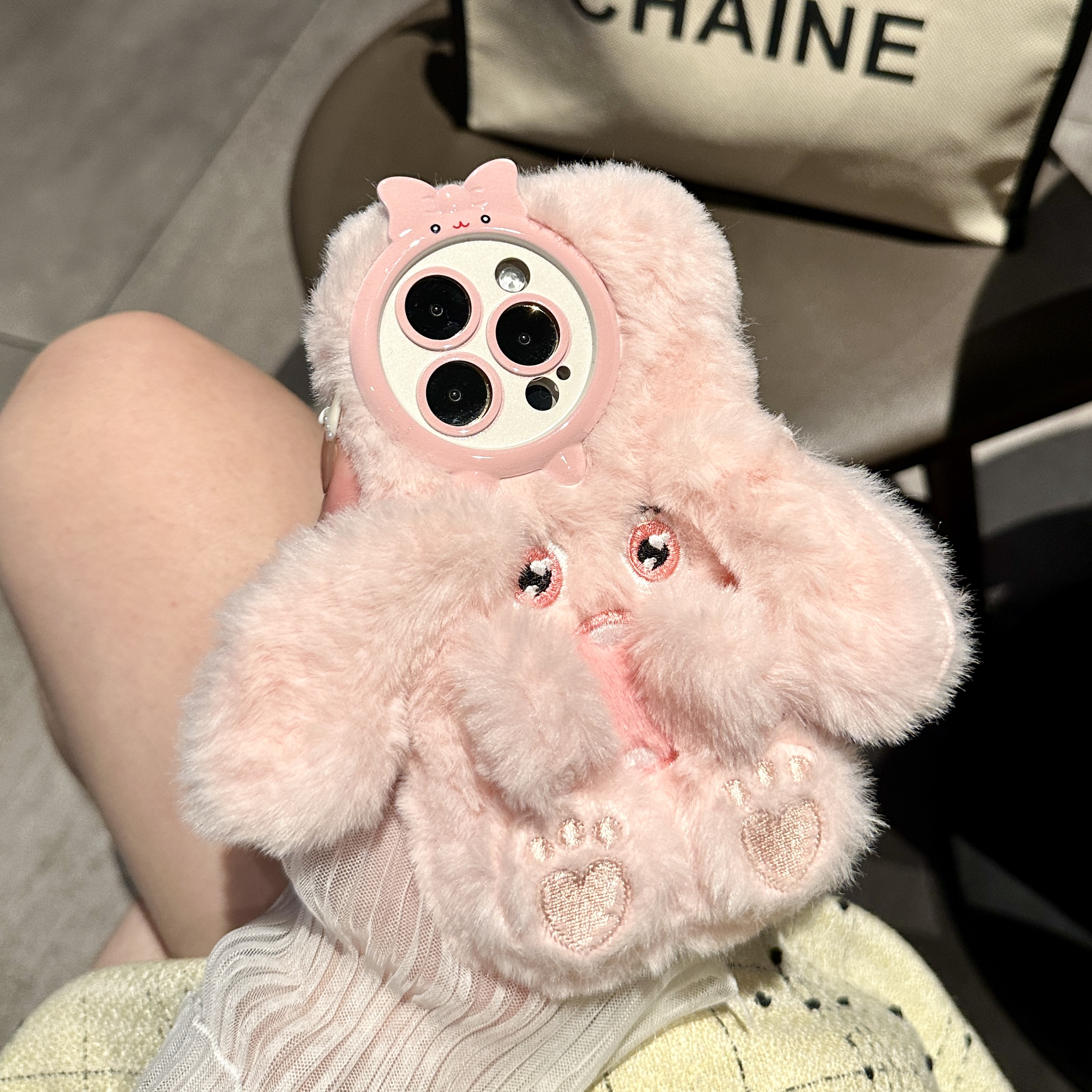 秋冬可爱毛绒适用17苹果15promax手机壳iphone14新款16pro软12/13