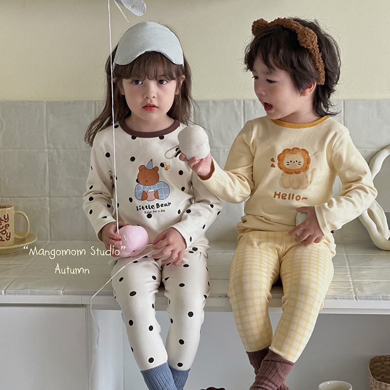 【280G】儿童纯棉秋衣秋裤男女童秋冬季睡衣家居服宝宝保暖内衣套装