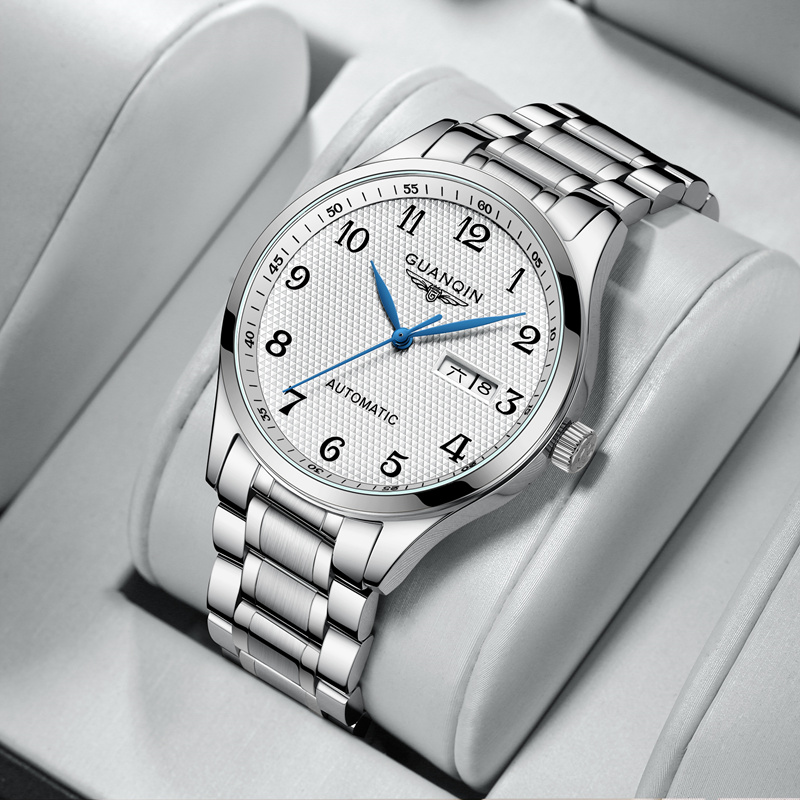 2025新款冠琴全自动机械表防水男女情侣表时尚品牌气质高档手表