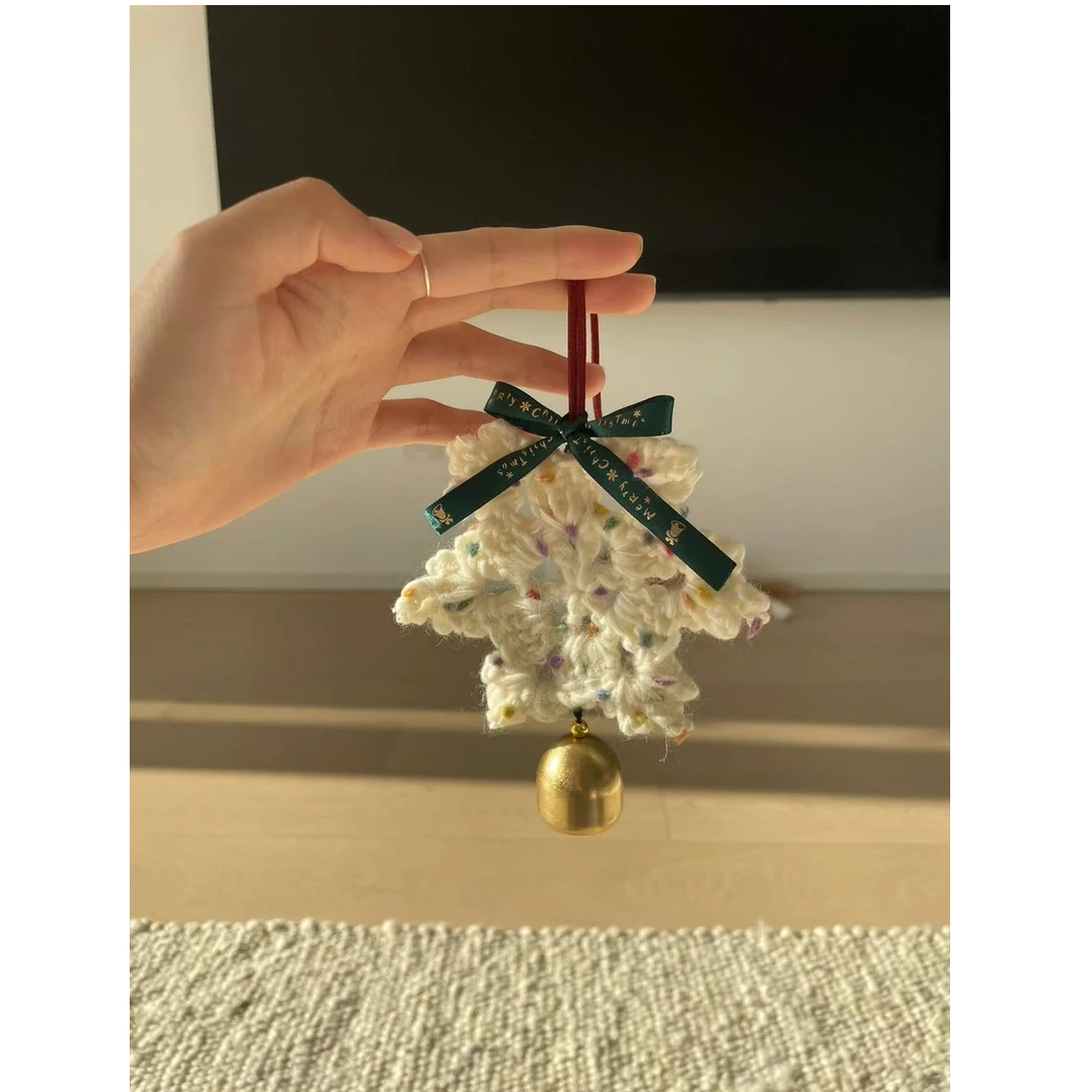 【咕噜】毛线钩针圣诞节雪花挂件简单手工编织DIY材料汽车挂件送礼
