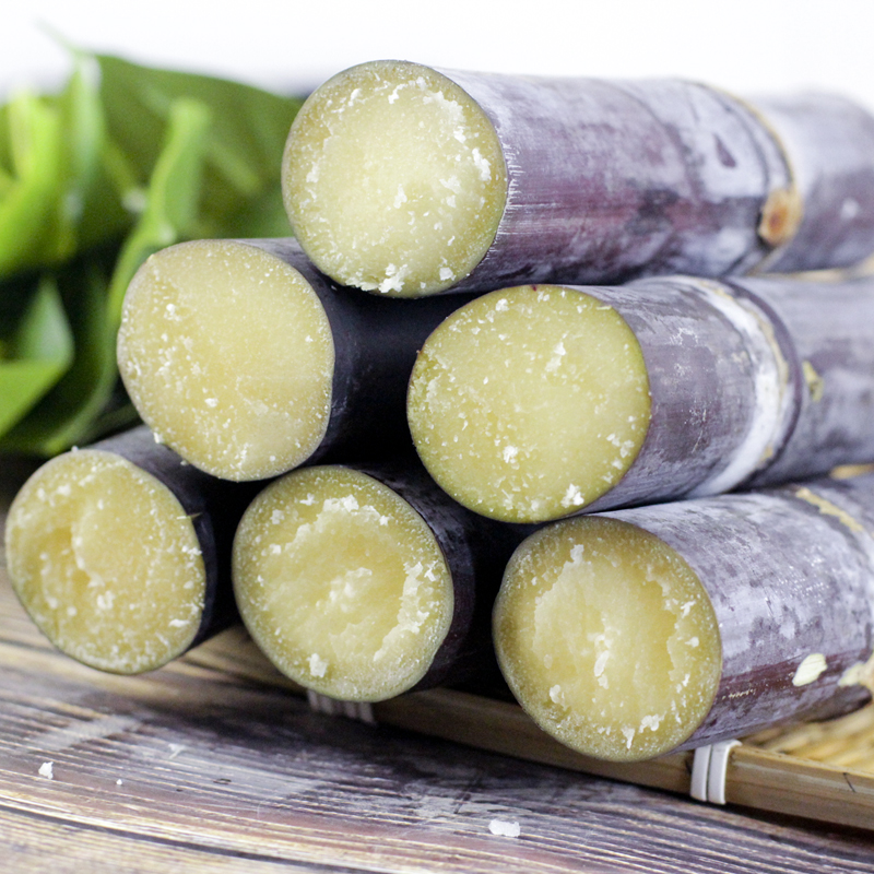 广西黑皮甘蔗5斤9斤应季水果整箱包邮脆甜多汁现砍现发水果甘蔗A