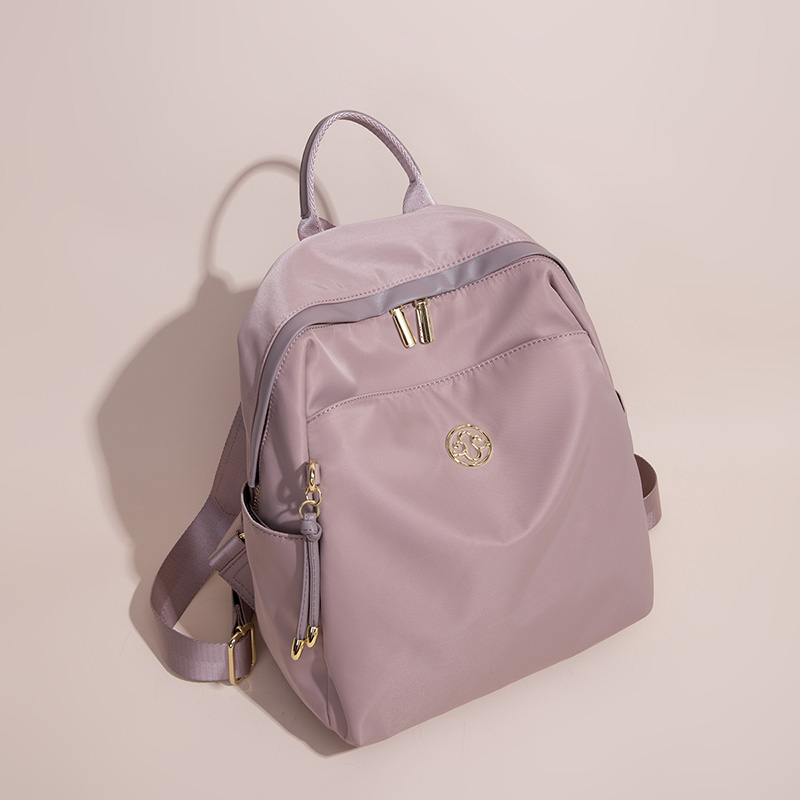 米琦袋鼠潮流洋气高级感简约轻便女士双肩包2025秋冬新款背包书包