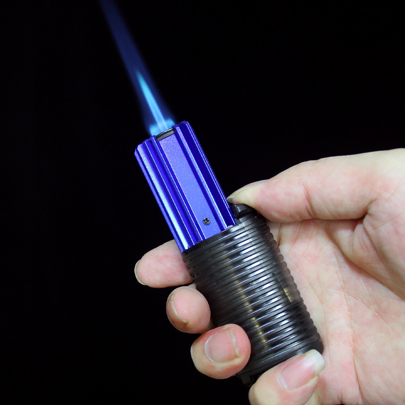 直冲打火机防风充气透明创意个性礼品点烟器家用点火器小焊枪喷枪