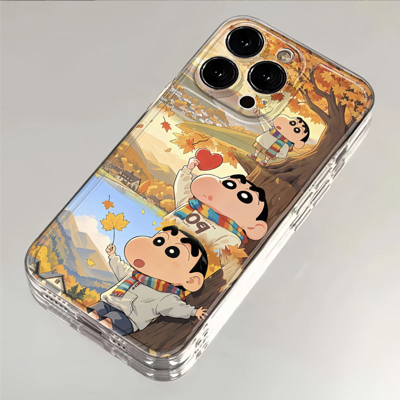 枫叶小新适用iPhone16手机壳VIVO小米OPPO防摔华为全包荣耀一加