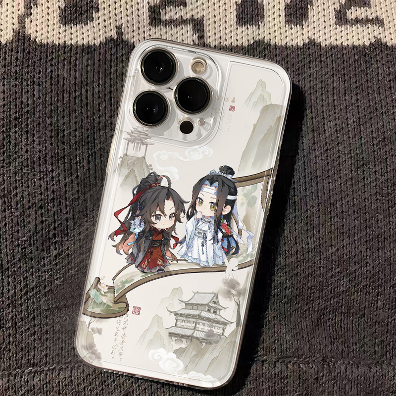 魔道祖师适用iPhone16手机壳VIVO透明OPPO华为全包荣耀防摔小米14