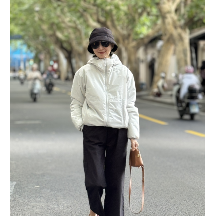 （YY推荐）融雪秋月运动户外休闲连帽防风休闲保暖时尚冬季女士棉服