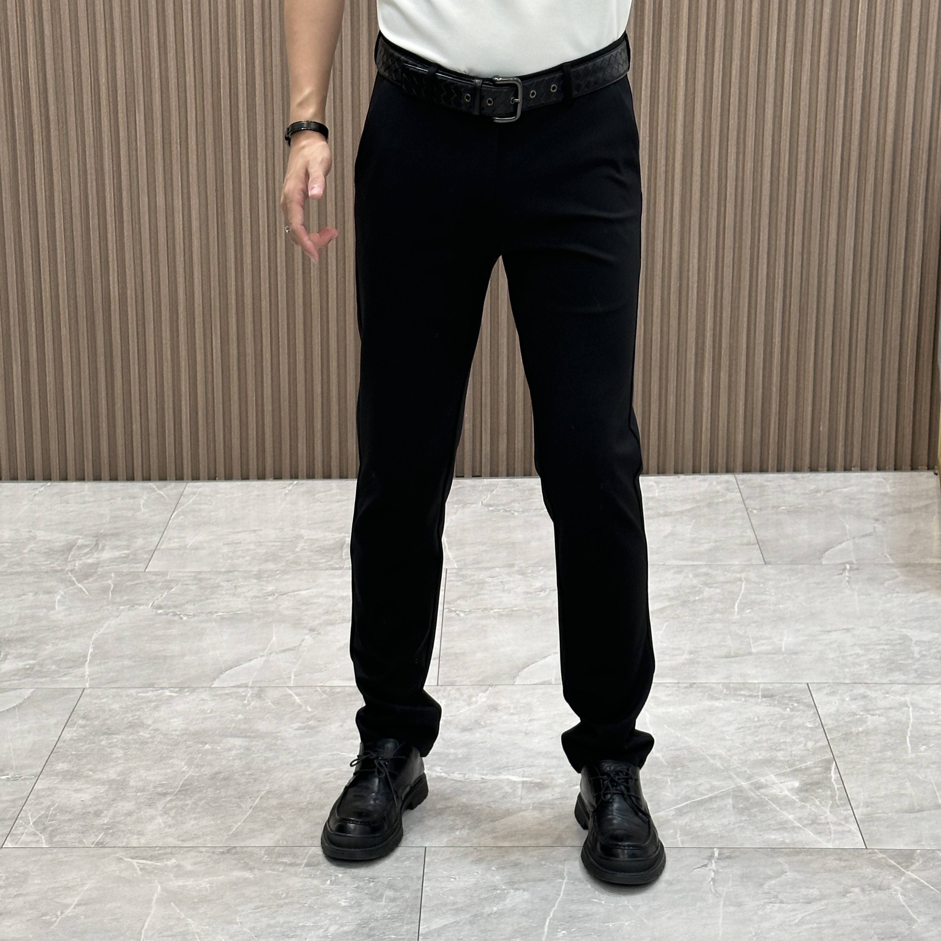 休闲男士直筒春夏百搭【抗皱免烫】商务休闲裤男黑色西裤C2