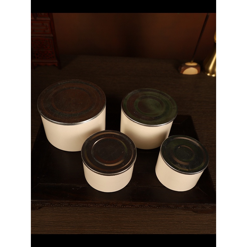 蛐蛐罐蟋蟀盆瓷罐陶瓷罐白瓷罐碗大中小号三合土塘底可水洗送皮筋