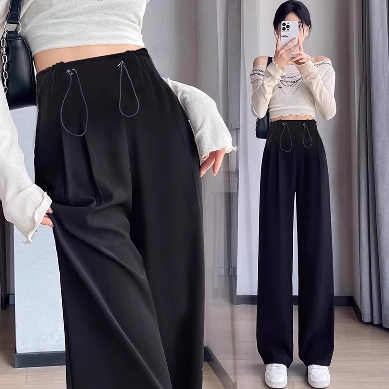 孕妇阔腿裤季春夏高腰垂感外穿夏季垂坠休闲裤职业西装裤春秋裤子