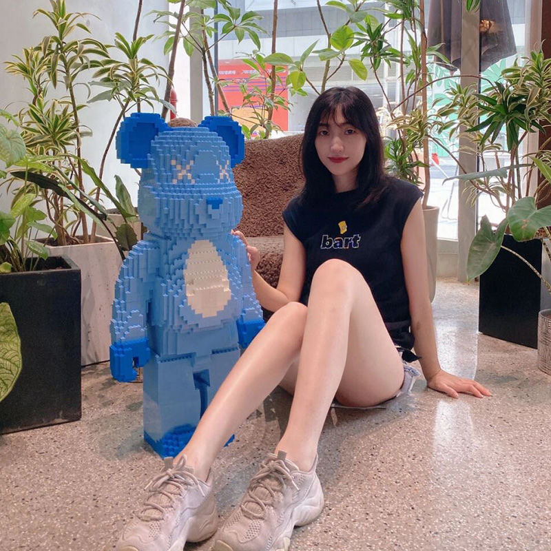 超大号积木熊拼装儿童玩具潮玩颗粒拼图益智难度礼物成人男孩女孩