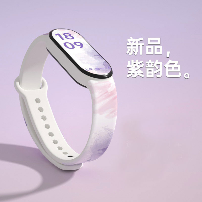 运动智能手环女款学生防水2025新款高颜值多功能防水震动闹钟手表