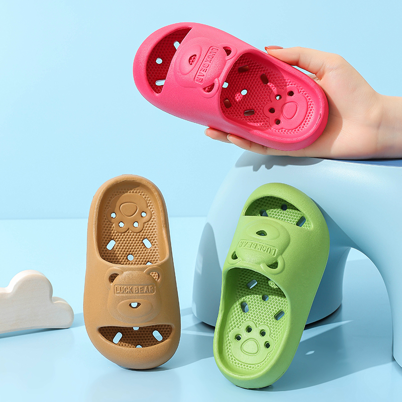 浴室拖鞋儿童拖鞋洗澡防滑女童鞋子儿童eva拖鞋漏水镂空男童拖鞋
