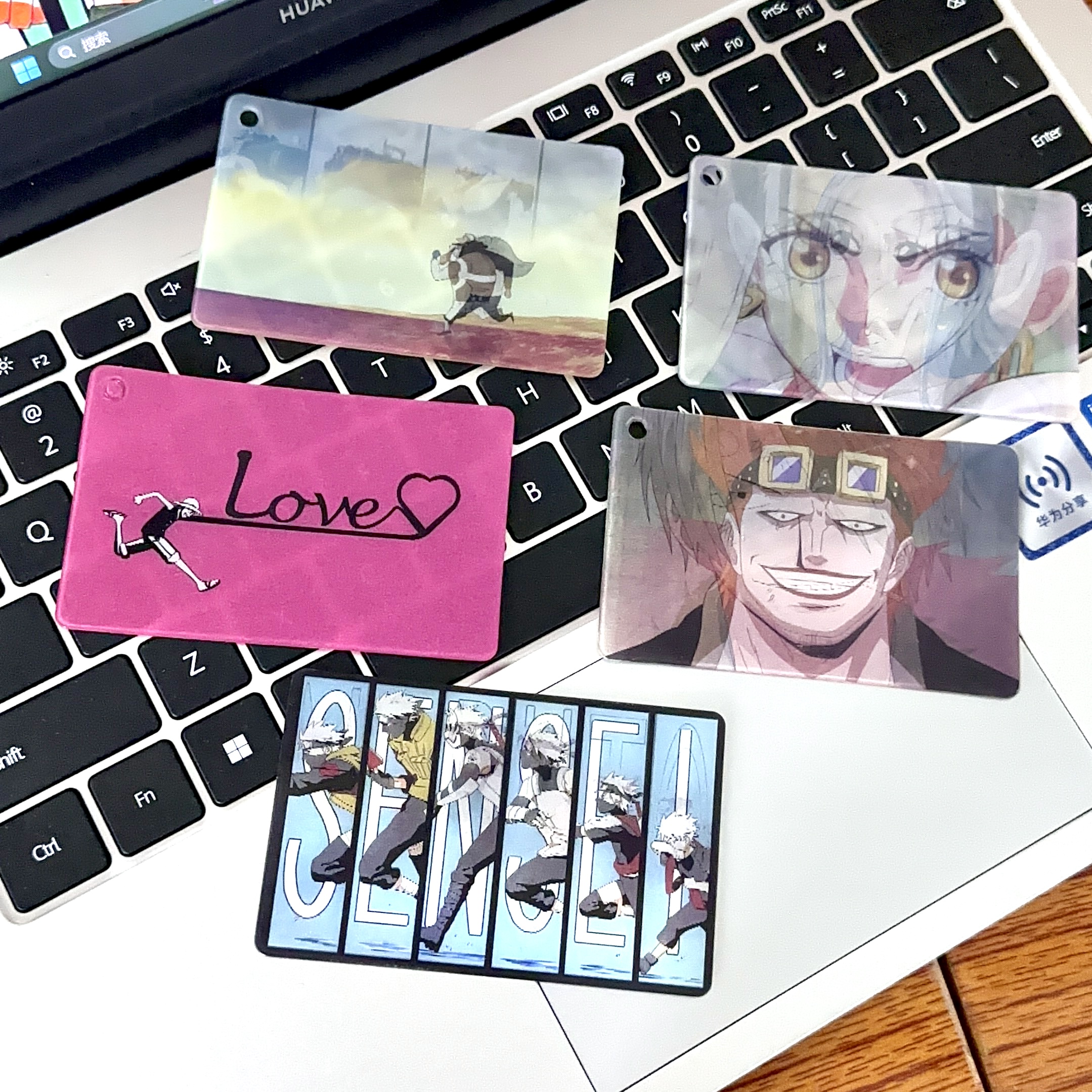 创意海贼王忍者七变四变光栅卡3D变化卡二次元动漫路飞艾斯礼物