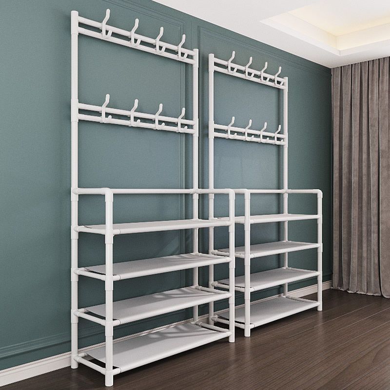 门口简易鞋架家用室内多层防尘省空间结实宿舍入户收纳鞋帽一体架