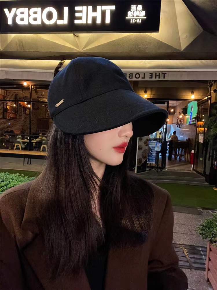 帽子女爆款春夏款渔夫帽大檐鸭舌帽时尚百搭气质显脸小马术帽网红