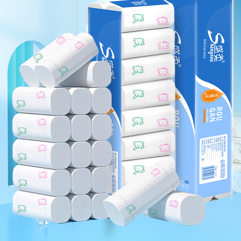16卷干湿两用手纸无芯环保卷纸5层加厚卫生纸纸巾