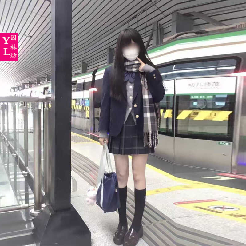 日系jk制服西装外套女2025秋冬季学院风学生女校供三粒扣西服上衣