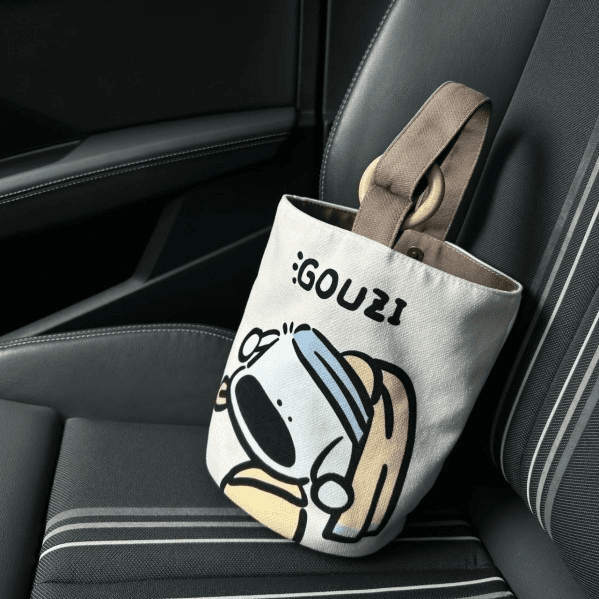 炎禹上班族便携手提袋帆布水桶包可爱手拎便当包宝妈外出手提包