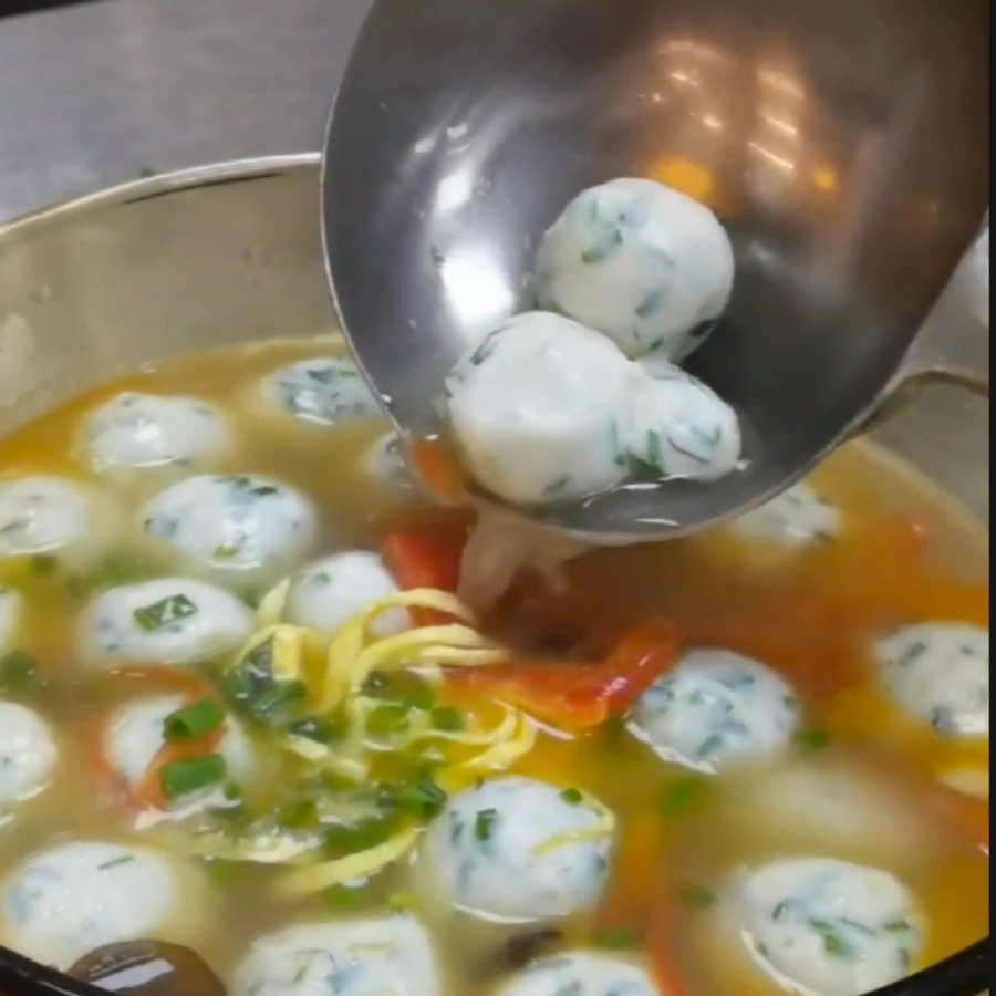 零添加三色鱼丸教程