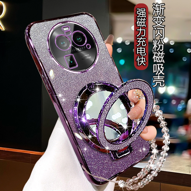 oppofindx6pro手机壳曲屏全包OPFindx6pro轻奢电镀软壳防摔PGEM10