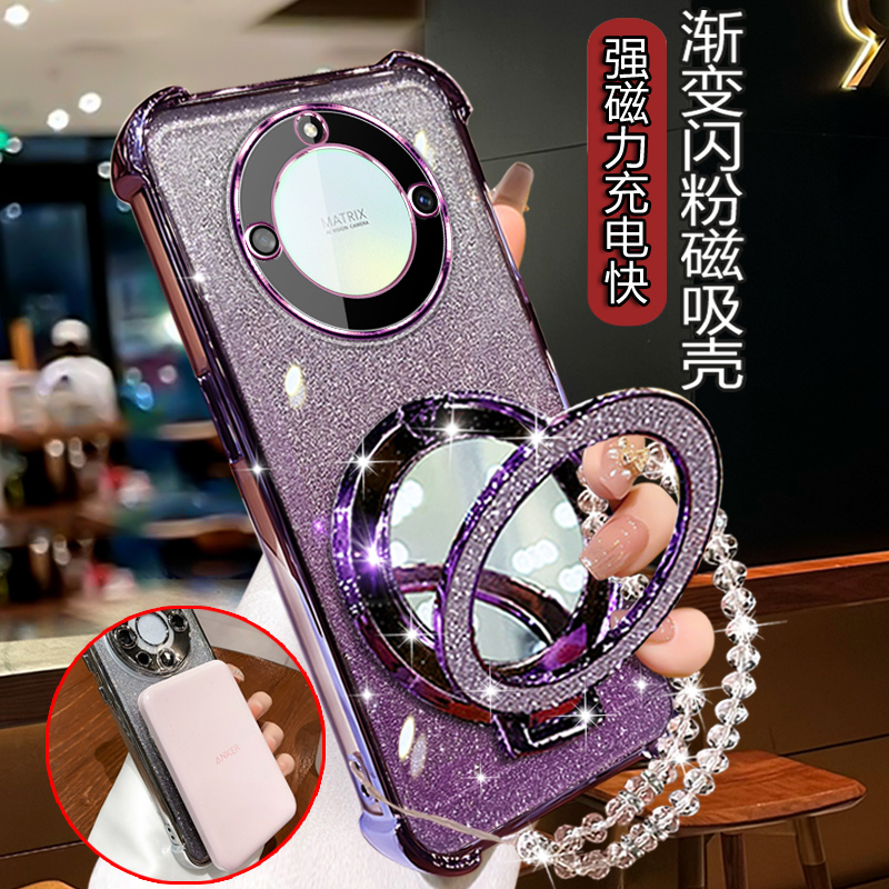 荣耀x40新款手机壳女网红HONOR X40加厚四角防摔RMO-AN00全包镜头