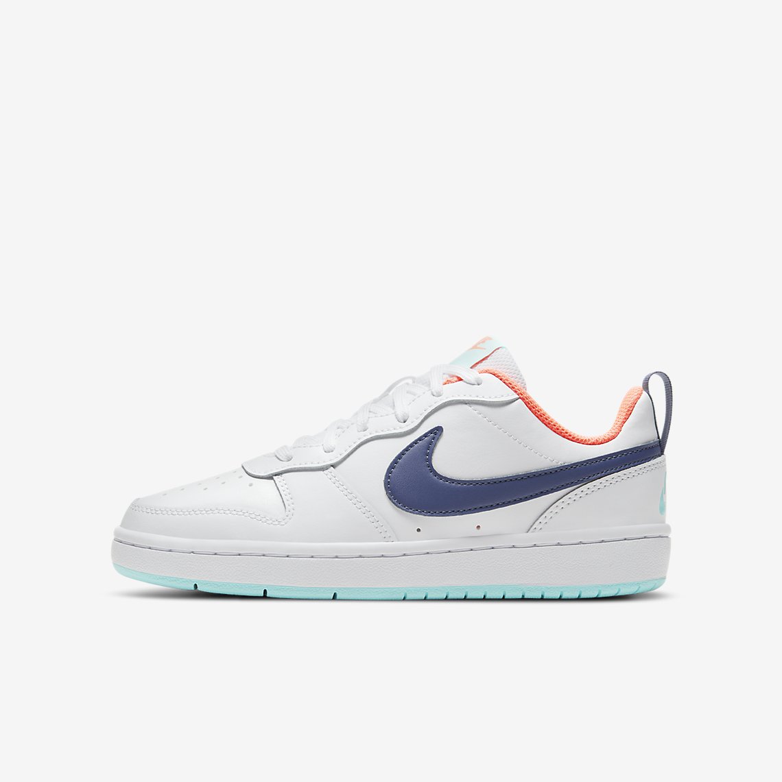 NIKE耐克 COURT BOROUGH GS低帮耐磨透气休闲运动板鞋BQ5448-112