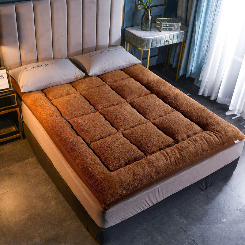 加厚保暖羊羔绒软垫床垫双人可折叠床护垫榻榻米褥子床垫褥子单人