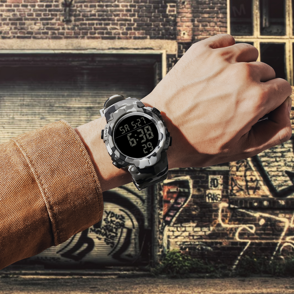 男士入伍多功能潮流青少年腕表夜光时尚中学生户外运动男款2182