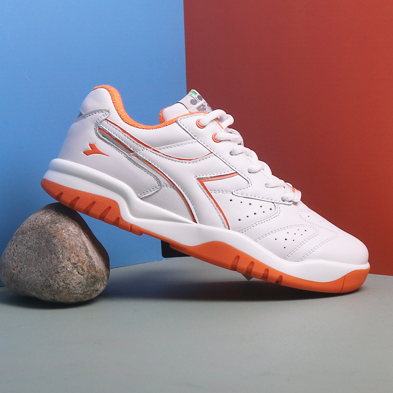 DIADORA迪亚多纳男鞋经典头层牛皮冬季运动牛筋底网球跑步小白鞋