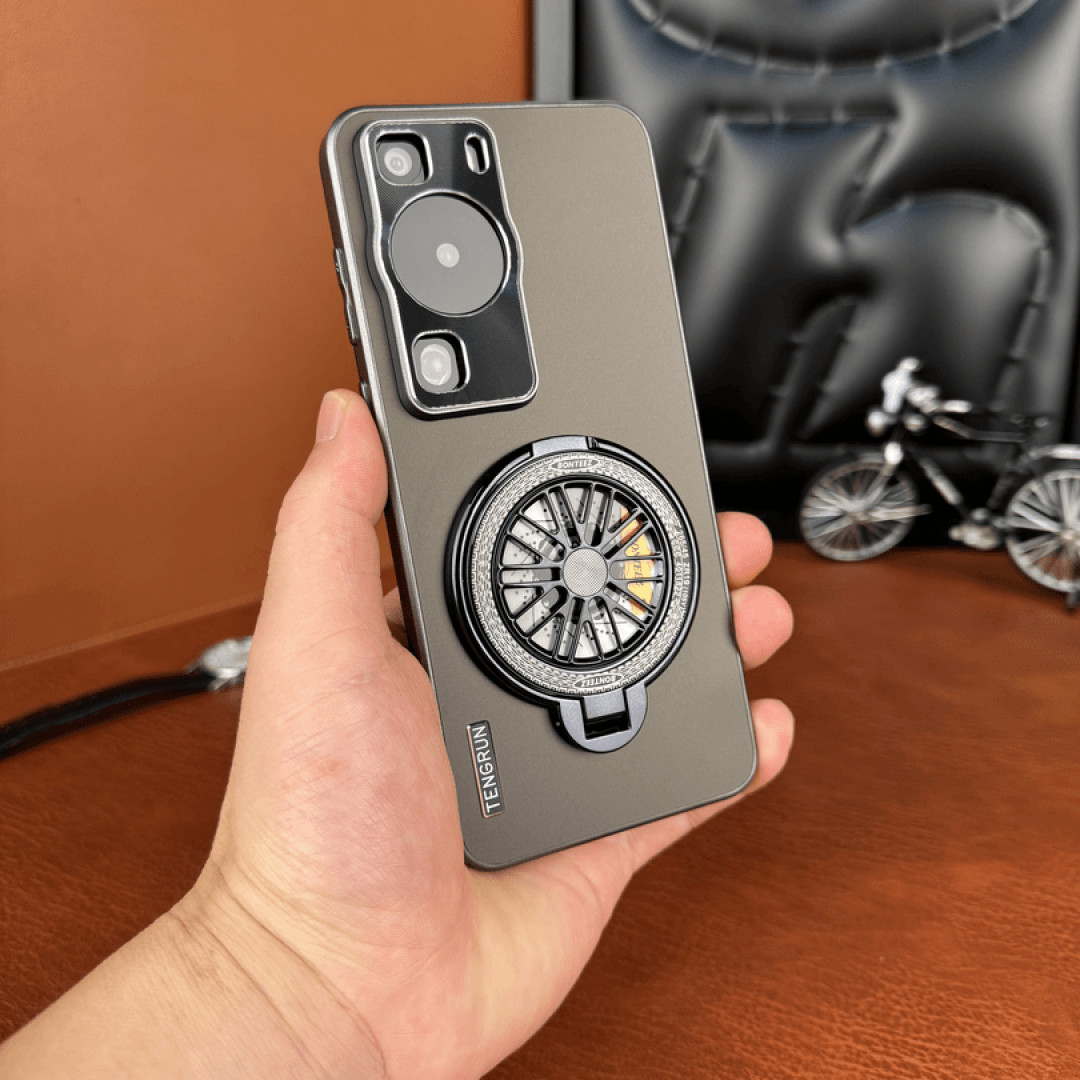 【新款冰感磨砂 解压陀螺支架】适用华为P60Pro手机壳防摔肤感