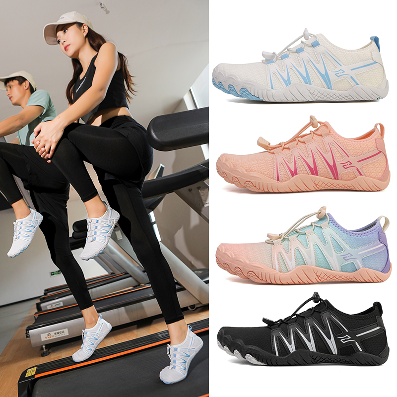 迈卡侬室内健身鞋男女跑步机专用鞋防滑静音跳绳鞋减震跳操瑜伽鞋