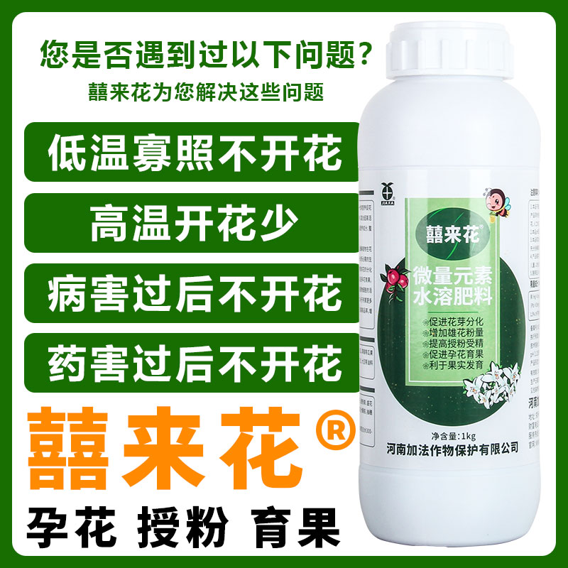 喜囍来花 促进瓜果蔬菜药材花卉花芽分化 催花促果 花多多果多多
